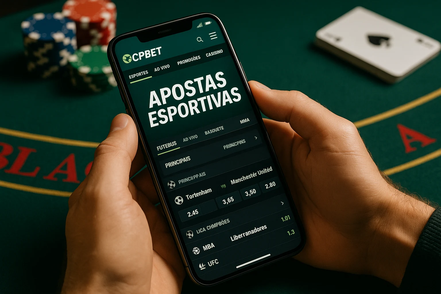 Aposte em apostas esportivas no cassino online CPBET