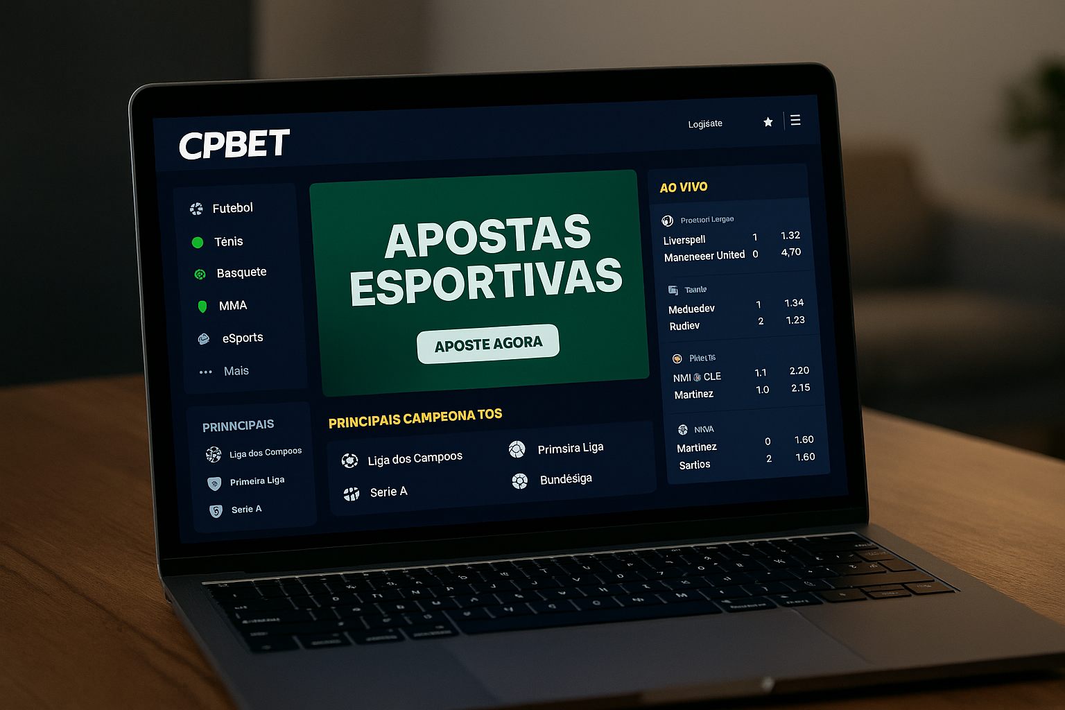 Apostas esportivas no cassino online CPBET