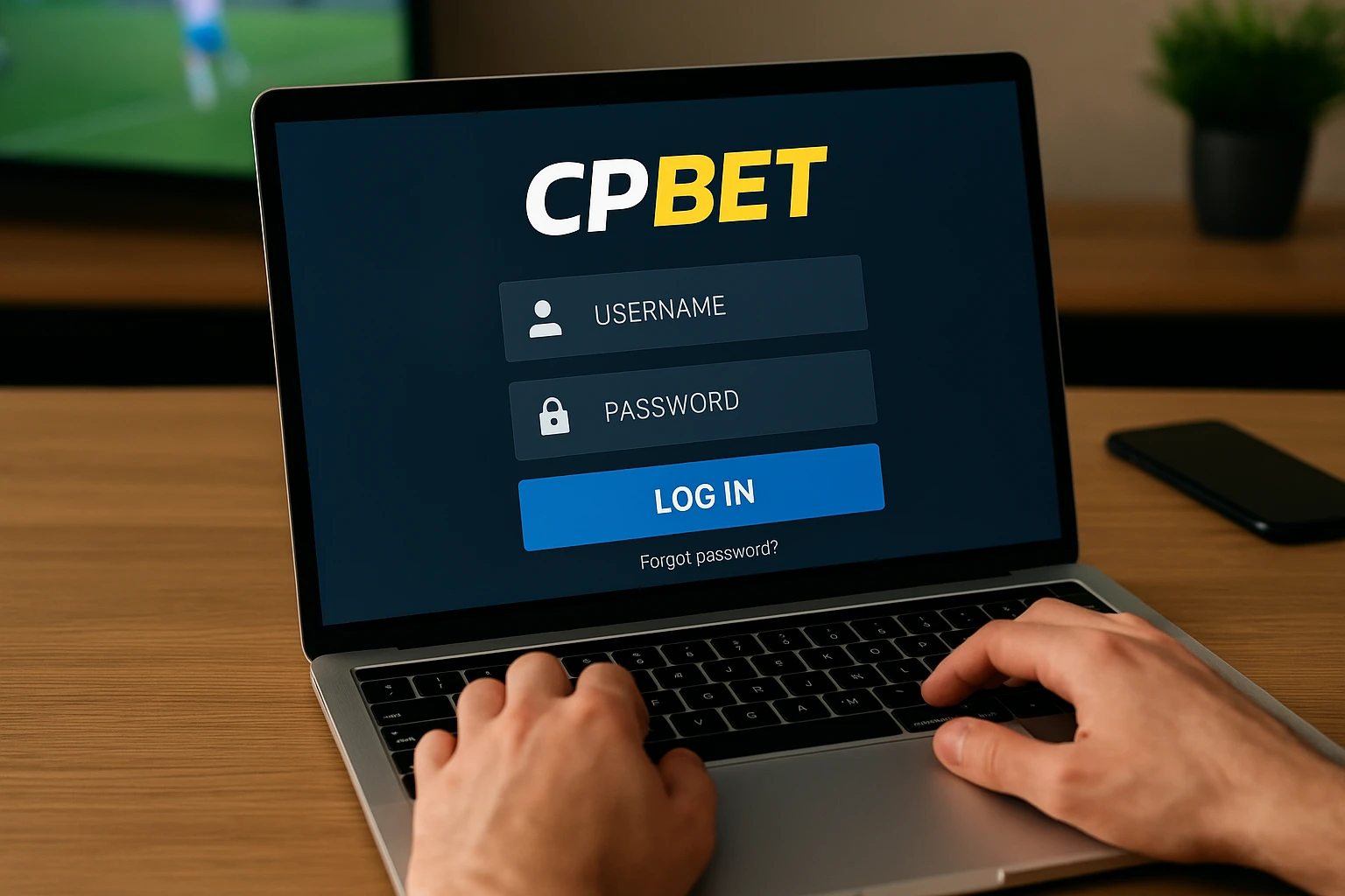Criar uma nova Conta no plataforma CPBET